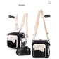Frendorf | Cwatcun D118 Contrast Twee Ways Rugzak Cross-body Canera Tas, Maat: 21 x 21 x 14.5cm (Zwart)