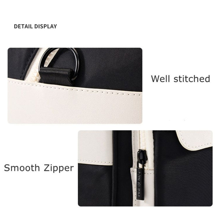 Frendorf | Cwatcun D118 Contrast Twee Ways Rugzak Cross-body Canera Tas, Maat: 21 x 21 x 14.5cm (Zwart)