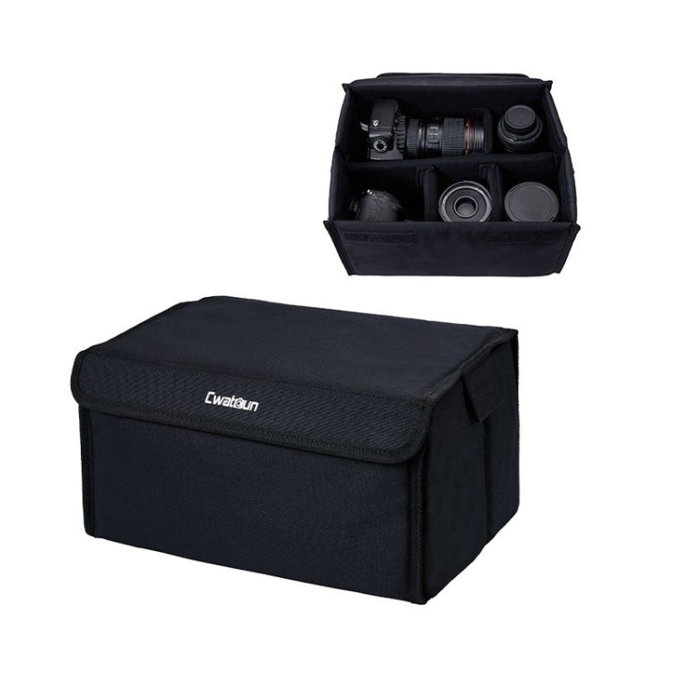 Frendorf | Cwatcun H80 Große Kapazität Faltbare Innentasche für Kameras Fotografie Objektivtasche, Größe: 34,5 x 19 x 26cm L (Schwarz)
