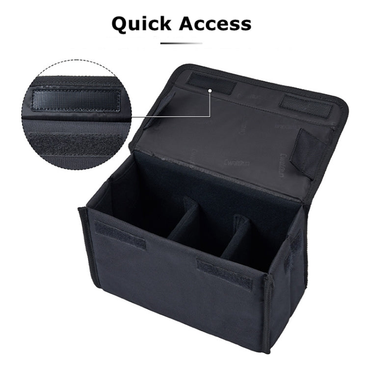 Frendorf | Cwatcun H80 Große Kapazität Faltbare Innentasche für Kameras Fotografie Objektivtasche, Größe: 34,5 x 19 x 26cm L (Schwarz)