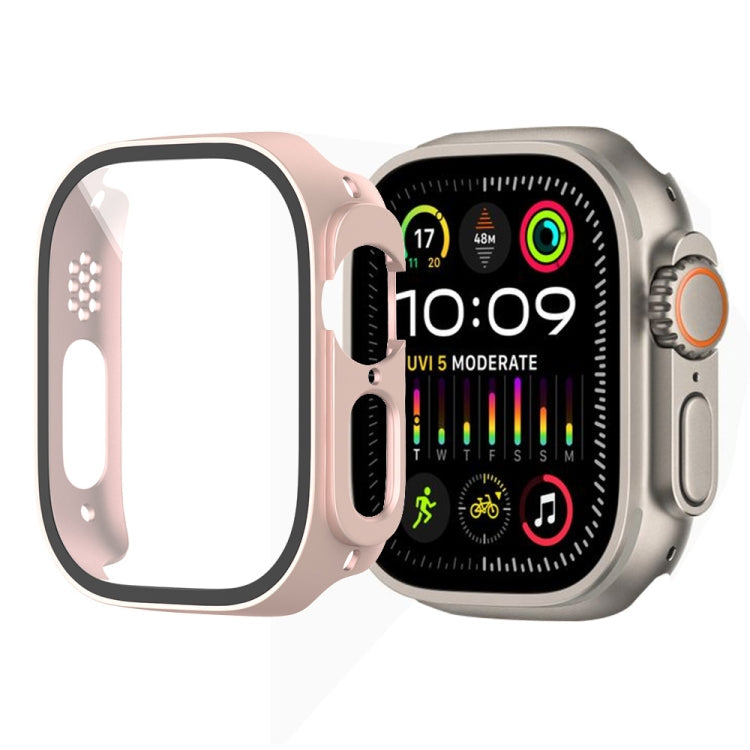 Frerndorf | Für Apple Watch Ultra 2 / Ultra 49mm Malerei PC Hybrid Gehärtete Folie Integrierte Uhrengehäuse (Roségold)