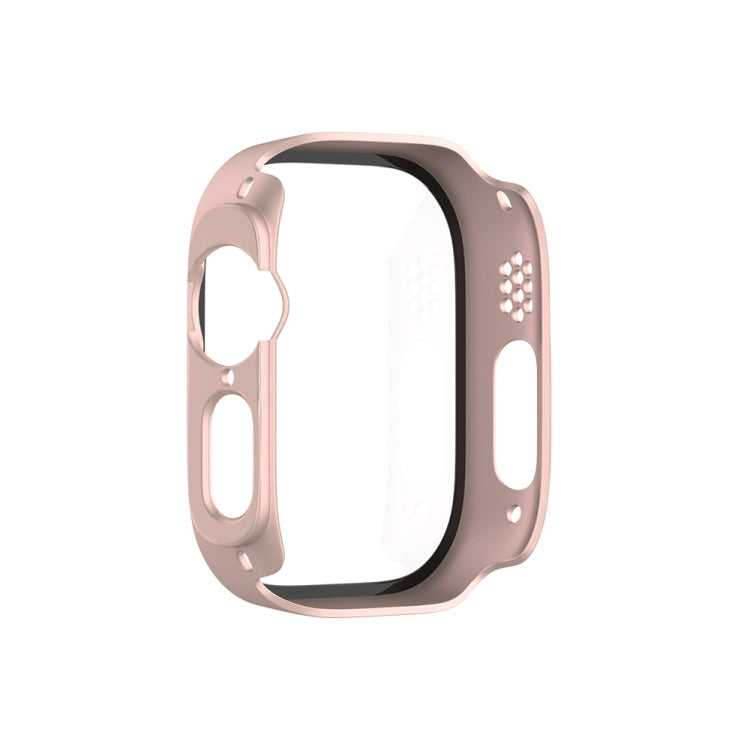 Frerndorf | Für Apple Watch Ultra 2 / Ultra 49mm Malerei PC Hybrid Gehärtete Folie Integrierte Uhrengehäuse (Roségold)