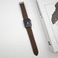 Frendorf | Für Apple Watch SE 2023 40mm Rhombus-Muster Magnetverschluss Leder-Armband (Dunkelkaffee)