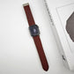 Frerndorf | Für Apple Watch Series 9 41mm Rauten-Muster Magnetische Klappschließe Leder Uhrenarmband (Rot)