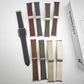 Frerndorf | Für Apple Watch Series 9 41mm Rauten-Muster Magnetische Klappschließe Leder Uhrenarmband (Rot)