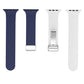Frendorf | Für Apple Watch SE 2022 40mm Kohlefaser Magnetische Silber Schnalle Uhrenarmband (Königsblau Weiß)