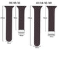 Frendorf | Für Apple Watch Series 5 40mm Carbonfaser Magnetische Silber Schnalle Uhrband (Dunkelbraun Schwarz)