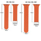 Frendorf | Für Apple Watch Serie 4 40mm Kohlefaser magnetische silberne Schnalle Uhrenarmband (Orange Gras)