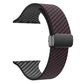 Frendorf | Für Apple Watch SE 2023 40mm Kohlefaser Magnetische Schwarze Schnalle Uhr Band (Dunkelbraun Schwarz)