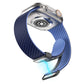Frendorf | Für Apple Watch Series 7 41mm Kohlefaser Magnetische Schwarze Schnalle Uhr Band (Königsblau Hellblau)