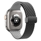 Frendorf | Für Apple Watch Series 5 40mm Kohlenstofffaser Magnet Schwarz Schnallen Armband (Schwarz Grau)