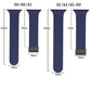 Frendorf | Für Apple Watch Series 3 42mm Carbonfaser Magnet schwarz Schnalle Armband (Königsblau Weiß)