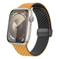 Frendorf | Für Apple Watch Series 3 42 mm Carbonfaser Magnet Black Buckle Watch Band (Hellbraun Schwarz)