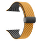 Frendorf | Für Apple Watch Series 3 42 mm Carbonfaser Magnet Black Buckle Watch Band (Hellbraun Schwarz)