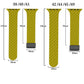 Frendorf | Für Apple Watch Series 2 38mm Kohlefaser Magnet schwarze Schnalle Armband (Olive Braun)