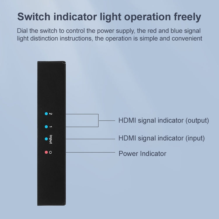 Frendorf | Measy SPH102 1 bis 2 HDMI 1080P Simultananzeige Splitter (EU Stecker)