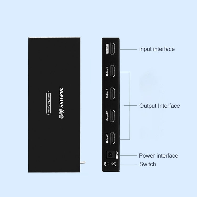 Frendorf | Measy SPH104 1 bis 4 4K HDMI 1080P Gleichzeitige Anzeige Splitter (AU Stecker)