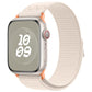 Frerndorf | Für Apple Watch Series 8 45mm Loop Nylon Uhrenarmband (Starlight)