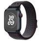 Frendorf | Für Apple Watch SE 2022 40mm Loop Nylon Uhrenarmband (Schwarz Blau)