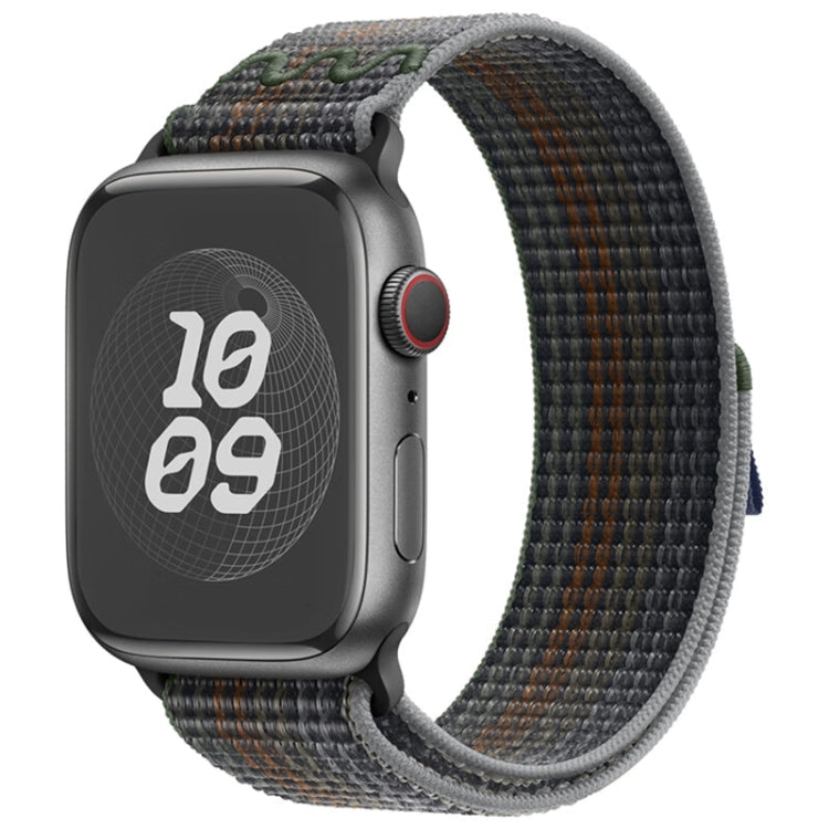 Frendorf | Für Apple Watch Series 7 41mm Loop Nylon Armband (Mitternacht)