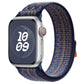 Frendorf | Für Apple Watch Series 5 40mm Loop Nylon Uhrband (Royalblau Orange)