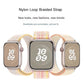 Frendorf | Für Apple Watch Series 7 41mm Loop Nylon Armband (Mitternacht)