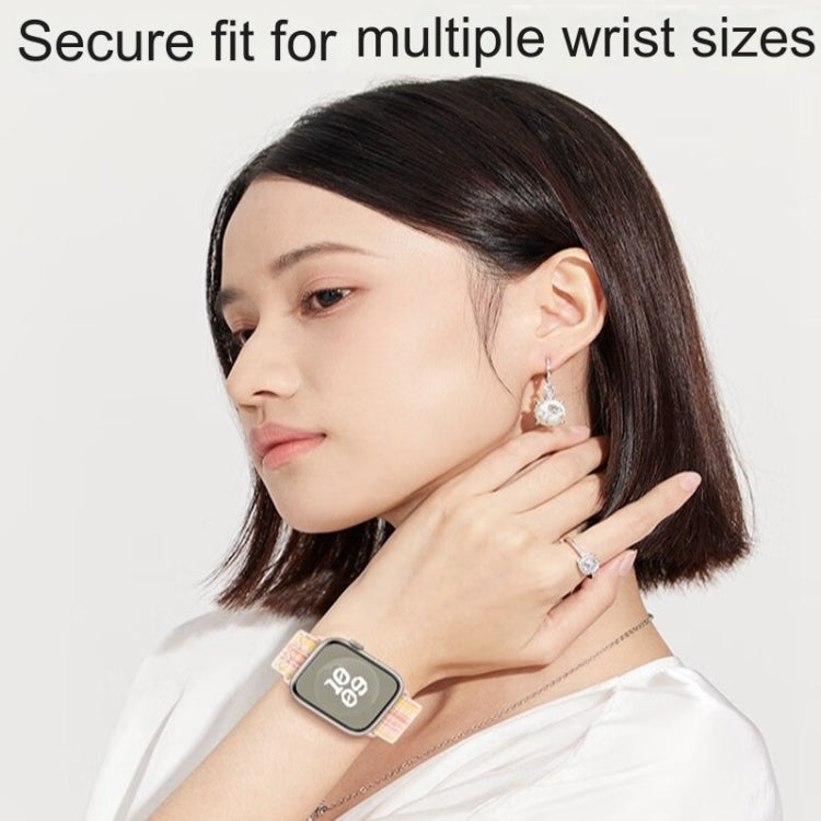 Frendorf | Für Apple Watch Series 7 41mm Loop Nylon Armband (Mitternacht)