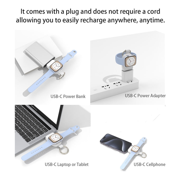 Frendorf | Für Apple Watch / AirPods Serie U20A Tragbares Magnetisches Kabelloses Ladegerät (weiß)