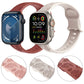 Frendorf | Für Apple Watch Series 4 40mm Schmetterlingsblumen-Präge-Silikon-Uhrenarmband (Ziegelrot)