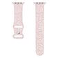 Frendorf | Für Apple Watch SE 2023 40mm Rosa Prägung Silikon Uhrenarmband (Pink)