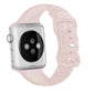 Frendorf | Für Apple Watch SE 2023 40mm Rosa Prägung Silikon Uhrenarmband (Pink)
