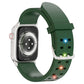 Frendorf | Für Apple Watch SE 2023 40mm Leuchtendes Buntes Licht Silikon Uhrband (Grün)