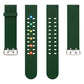 Frendorf | Für Apple Watch SE 2023 40mm Leuchtendes Buntes Licht Silikon Uhrband (Grün)