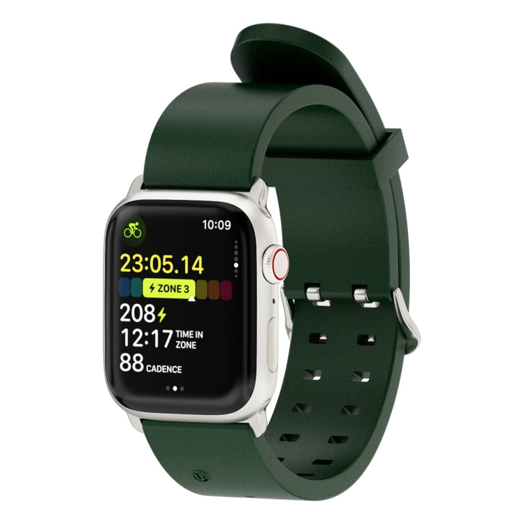 Frendorf | Für Apple Watch SE 2023 40mm Leuchtendes Buntes Licht Silikon Uhrband (Grün)
