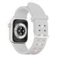 Frendorf | Für Apple Watch SE 2022 40mm Leuchtende Farbenfrohe Licht Silikon Uhrband (Hellgrau)