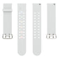 Frendorf | Für Apple Watch SE 2022 40mm Leuchtende Farbenfrohe Licht Silikon Uhrband (Hellgrau)