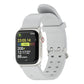 Frendorf | Für Apple Watch SE 2022 40mm Leuchtende Farbenfrohe Licht Silikon Uhrband (Hellgrau)