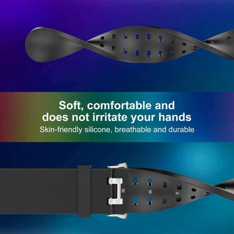 Frendorf | Für Apple Watch SE 2022 40mm Leuchtende Farbenfrohe Licht Silikon Uhrband (Hellgrau)