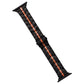 Frendorf | Für Apple Watch SE 44mm Edelstahl Uhrenarmband (Schwarz Orange)