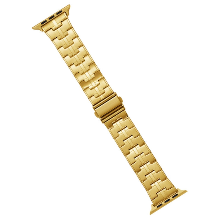 Frendorf | Für Apple Watch Series 2 42mm Edelstahl-Uhrenarmband (Gold)