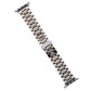 Frendorf | Für Apple Watch SE 2023 40mm Fünf-Perlen Edelstahl Armband (Silber Gold)