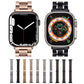 Frendorf | Für Apple Watch SE 2022 40mm Fünf-Perlen Edelstahl-Armband (Gold)