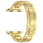 Frendorf | Für Apple Watch Series 5 40mm H Slim Edelstahl-Uhrenband (Gold)