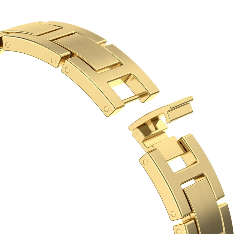 Frendorf | Für Apple Watch Series 5 40mm H Slim Edelstahl-Uhrenband (Gold)