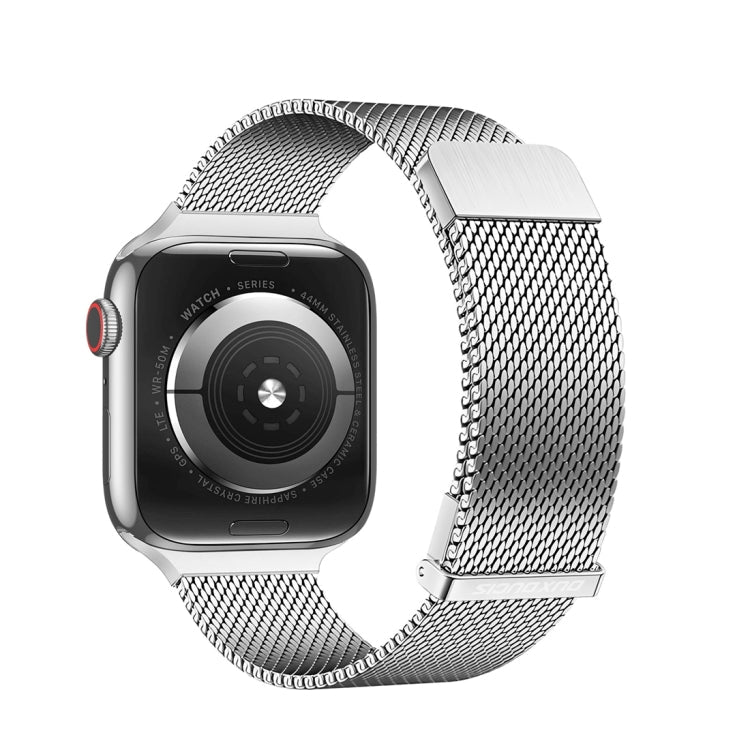 Frendorf | Für Apple Watch SE 2022 40mm DUX DUCIS Milanese Pro Series Edelstahl Armband (Silber)
