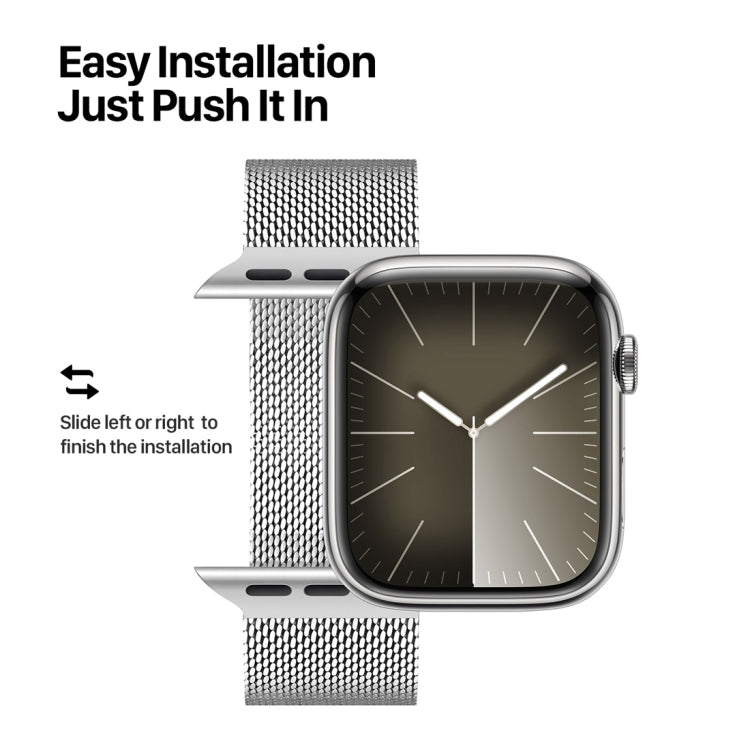 Frendorf | Für Apple Watch SE 2022 40mm DUX DUCIS Milanese Pro Series Edelstahl Armband (Silber)