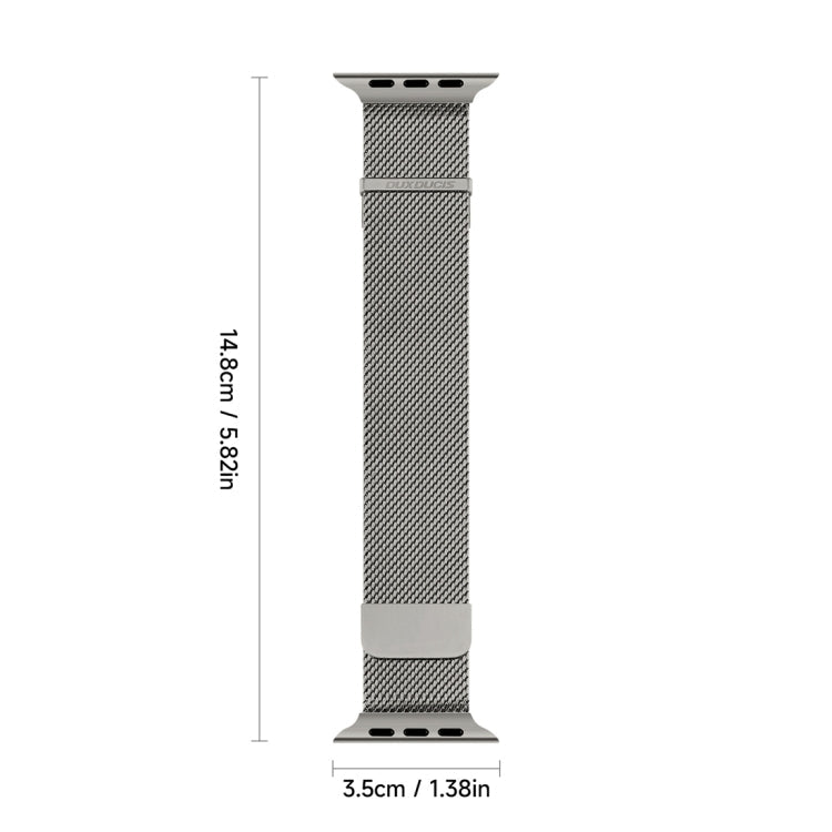 Frendorf | Für Apple Watch Series 4 40mm DUX DUCIS Milanese Pro Serie Edelstahl-Armbanduhr (Graphit)
