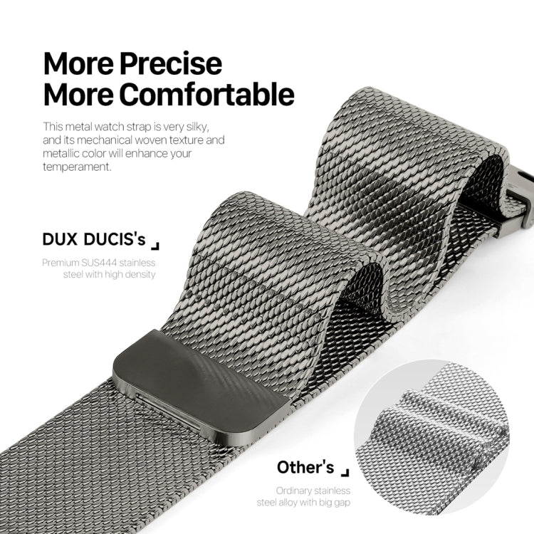 Frendorf | Für Apple Watch Series 4 40mm DUX DUCIS Milanese Pro Serie Edelstahl-Armbanduhr (Graphit)