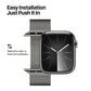 Frendorf | Für Apple Watch Series 4 40mm DUX DUCIS Milanese Pro Serie Edelstahl-Armbanduhr (Graphit)