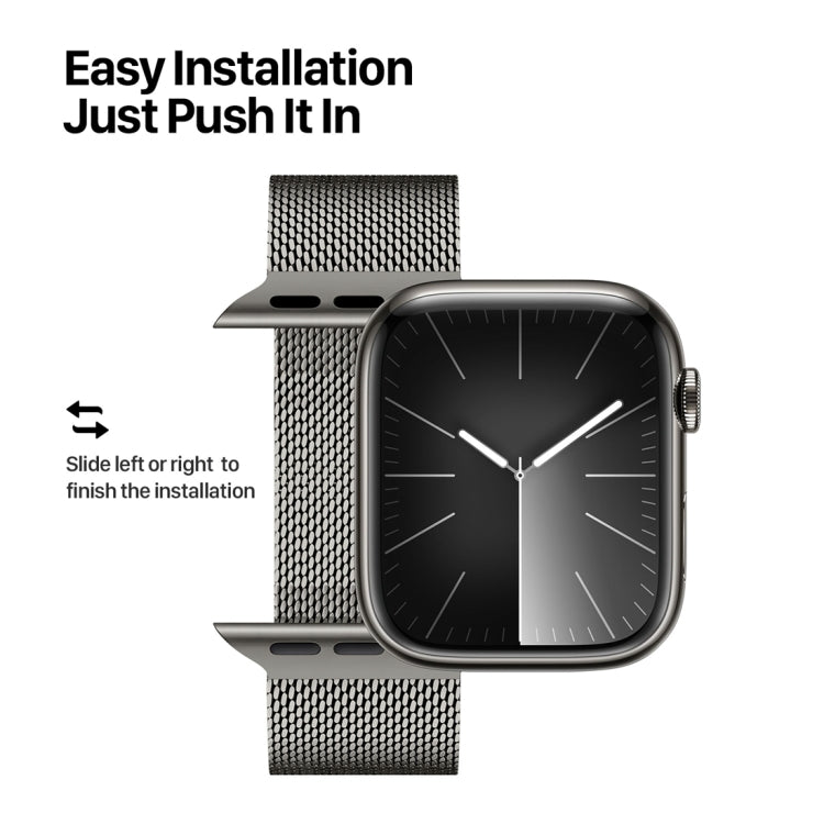 Frendorf | Für Apple Watch Series 4 40mm DUX DUCIS Milanese Pro Serie Edelstahl-Armbanduhr (Graphit)